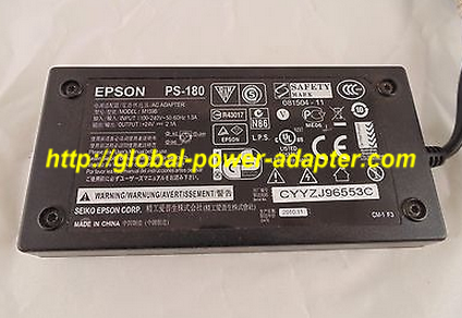 NEW Epson PS-180 M159B AC Adapter 24v 2.0A 3 Pin Power Supply Genuine Epson