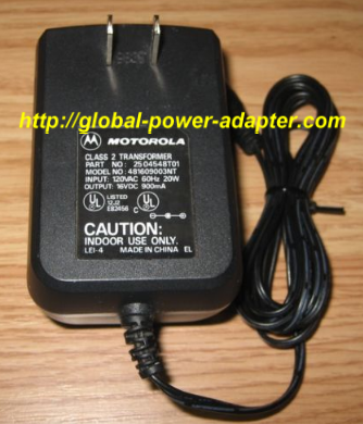 NEW Motorola 481609003NT AC Adapter 16V 900mA 20W 60Hz Power Supply Charger Only