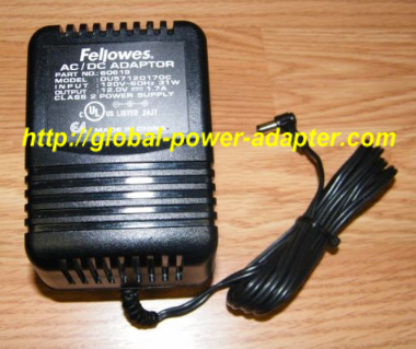 NEW Fellowes DU57120170C AC/DC Adapter 60619 Power Supply 12V 1.7A 31W 60Hz