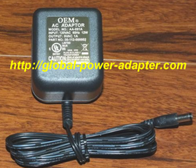 NEW OEM AA-091A AC Adapter 30-112-000002 12V 1A 60Hz 12W Power Supply Only