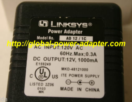 NEW LINKSYS AD 12/1C AM-1201000D41 OUT 12V 1A 30 DAYS WARRANTY HARD TO FIND