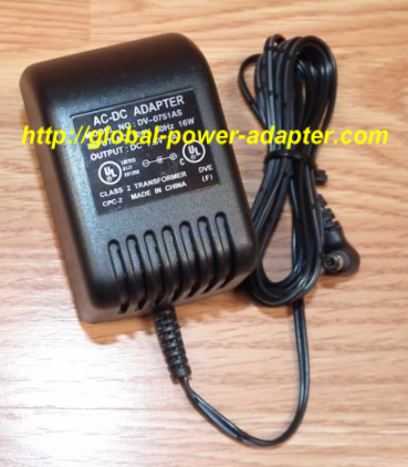 NEW Unbranded Generic 7.5V 1A 16W 60Hz AC-DC DV-0751AS Adapter Power Supply - Click Image to Close