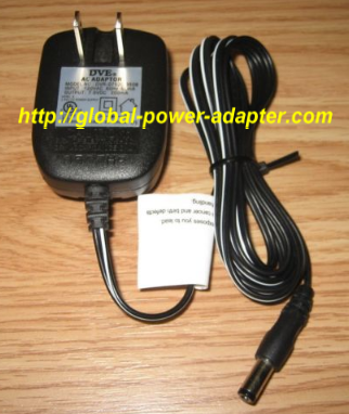 NEW DVE 7.5VDC 200mA AC Adapter FOR DVR-07520-3508 - Click Image to Close