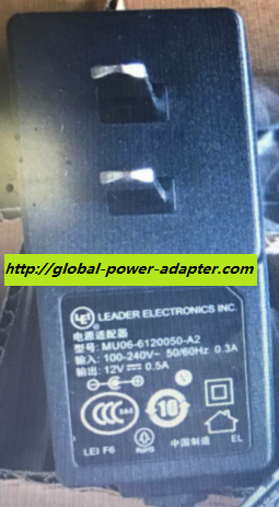 NEW LEI MU06-6120050-A2 12V 0.5A AC ADAPTER 5.5 X 2.1mm POWER SUPPLY