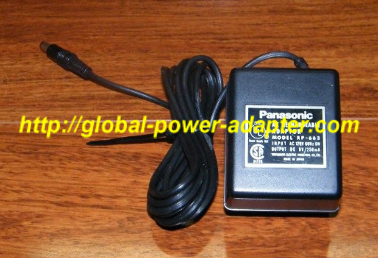 NEW Panasonic DC 6V AC 120V 6W AC Rechargeable RP-663 Adapter Power Supply - Click Image to Close