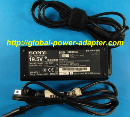 NEW Genuine Sony VGP-AC19V59 ADP-90TH J Laptop Charger 90W AC Adapter Power Supply - Click Image to Close