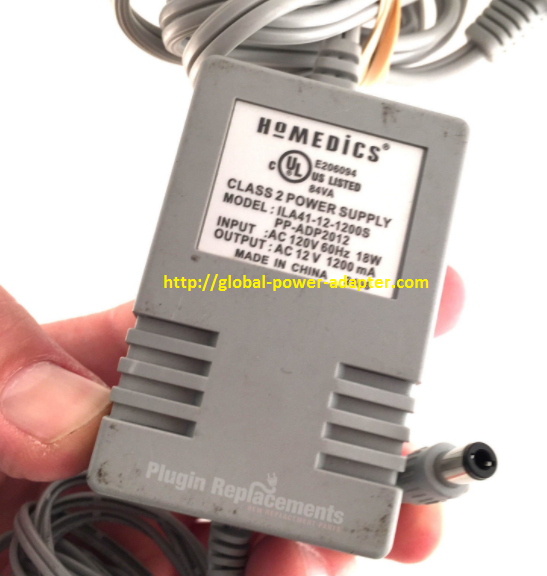 Brand NEW Homedics 12V 1200mA 18W FOR ILA41-12-1200S PP-ADP2012 Power Supply Adapter - Click Image to Close