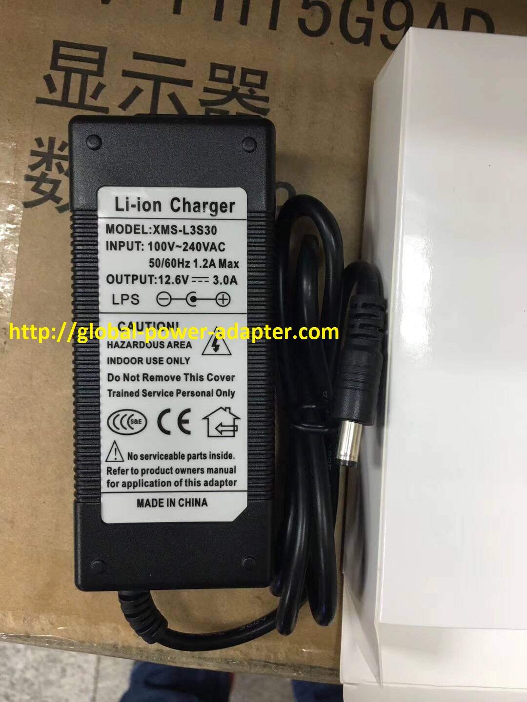 Brand NEW Li-ion Charger XMS-L3S30 12.6v=3.0A AC-DC SWITCHING ADAPTER POWER SUPPLY