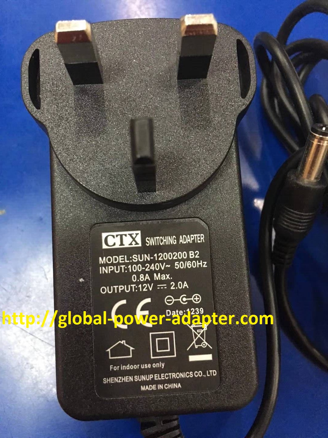 Brand NEW CTX SUN-1200200 B2 AC DC Adapter POWER SUPPLY - Click Image to Close