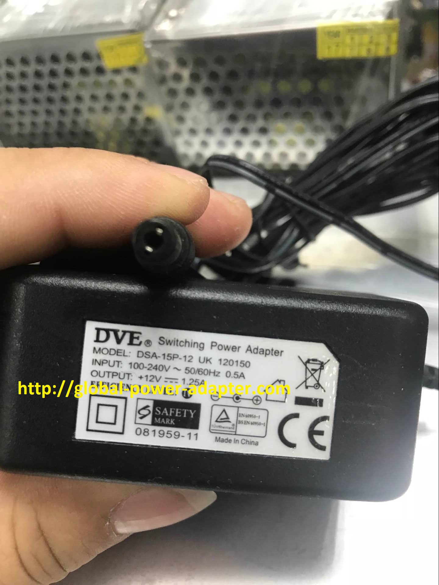 Brand NEW DVE DSA-15P-12 UK 120150 AC DC Adapter POWER SUPPLY - Click Image to Close