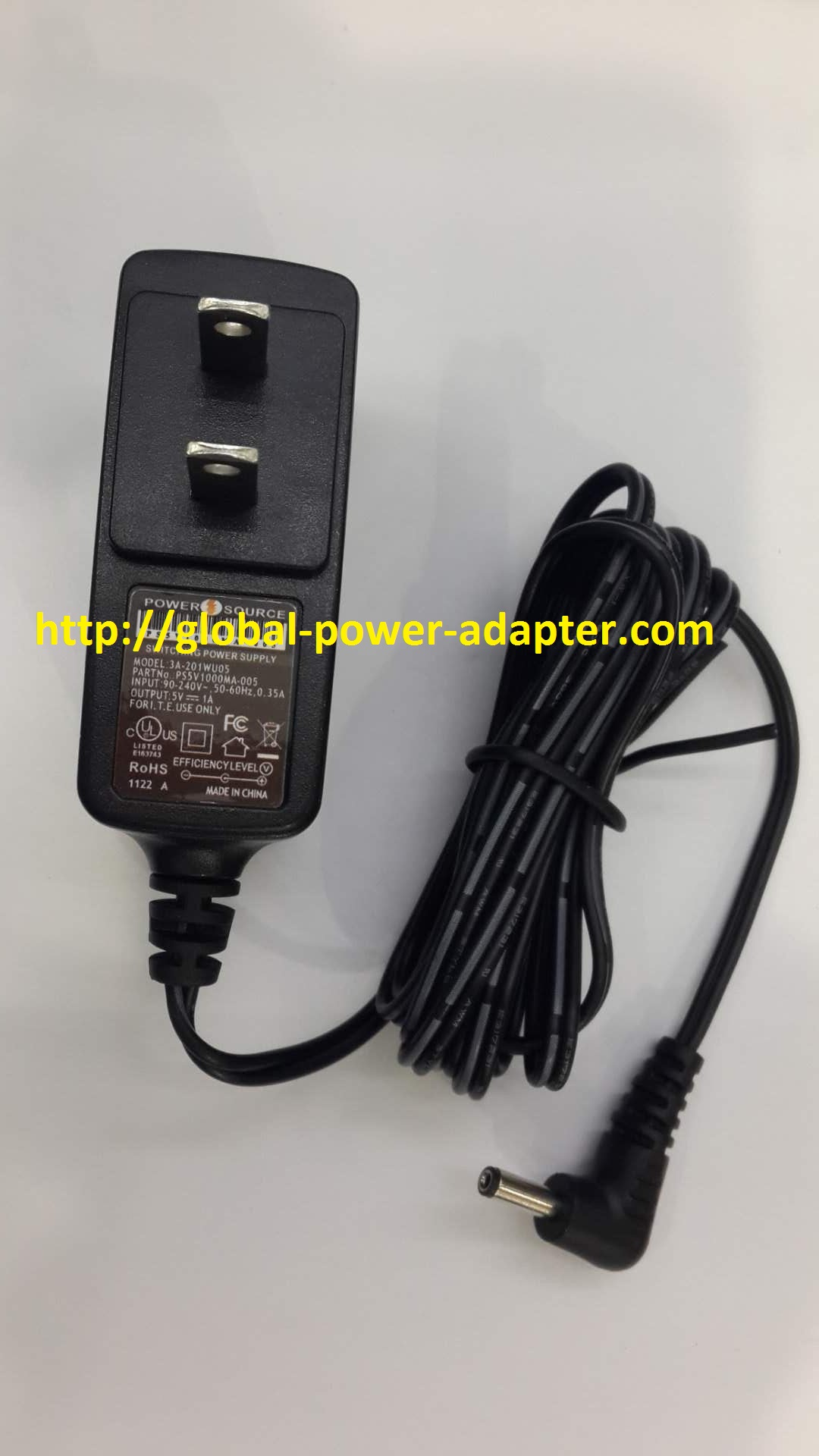 NEW POWER SOURCE 3A-201WU05 for PS5V1000MA-005 POWER SUPPLY