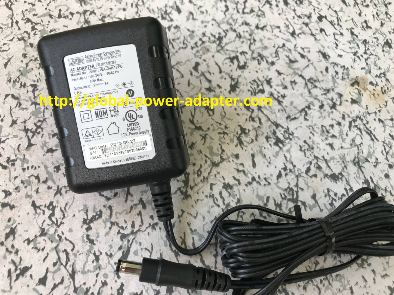 Brand NEW APD WA-24K12FU AC DC Adapter POWER SUPPLY