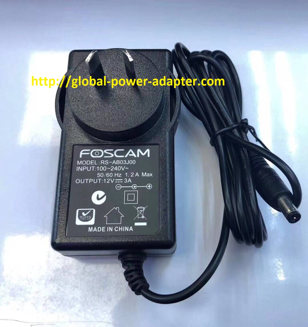 Brand NEW FOSCAM RS-AB03J00 AC DC Adapter POWER SUPPLY