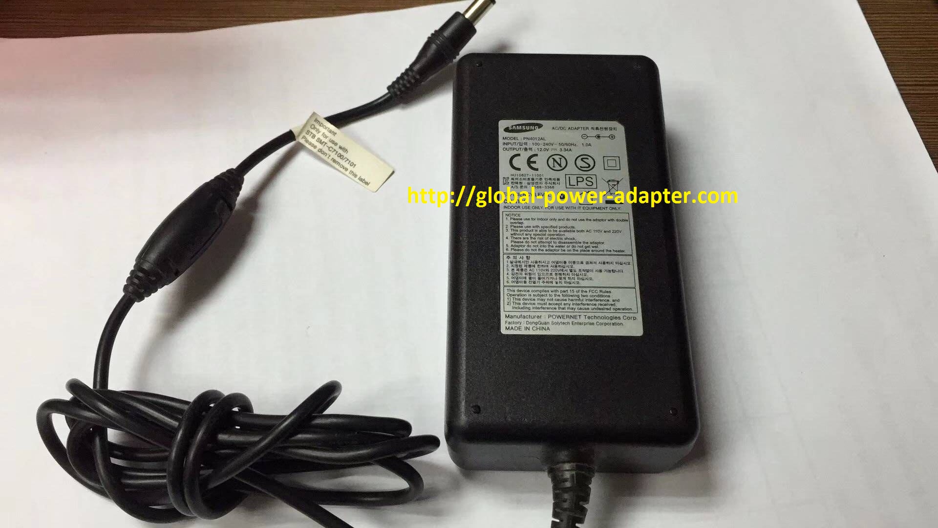 Brand NEW SAMSUNG PN4012AL AC DC Adapter POWER SUPPLY - Click Image to Close