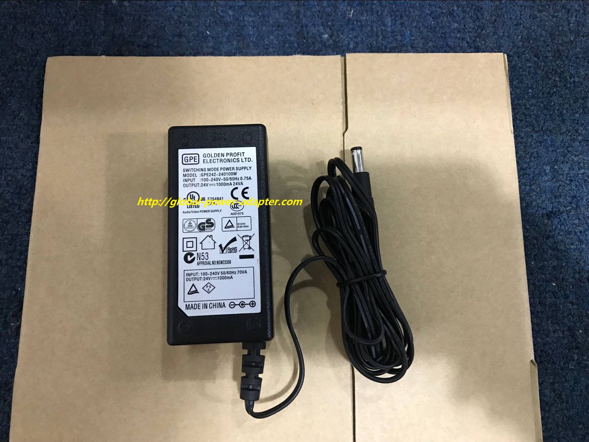 NEW GPE GPE242-240100W SWITCHING POWERT AC DC ADAPTER SUPPLY!