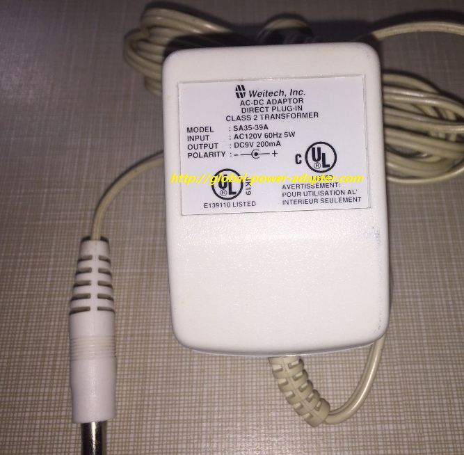 NEW WEITECH INC SA35-39A AC ADAPTER POWER SUPPLY