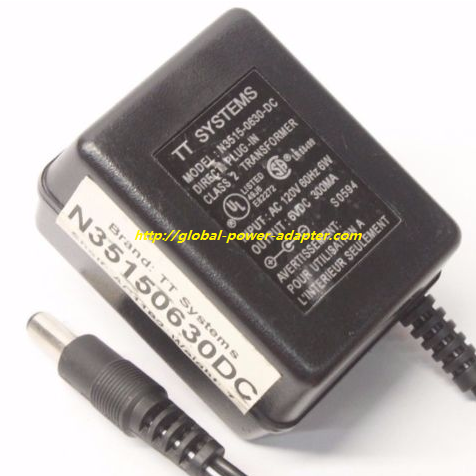 NEW TT Systems N3515-0630-DC AC DC Power Supply Adapter Charger