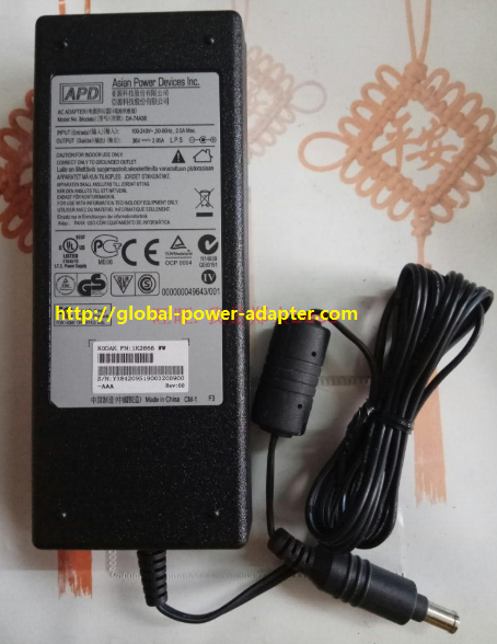 Brand NEW GENUIN APD AD-74A36 AC DC Adapter POWER SUPPLY
