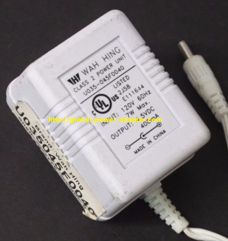 Brand NEW GENUIN Wah Hing U035-045F0040 AC DC Adapter POWER SUPPLY