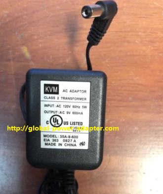 Brand NEW Original Genuine KVM 35A-9-600 AC DC Adapter POWER SUPPLY