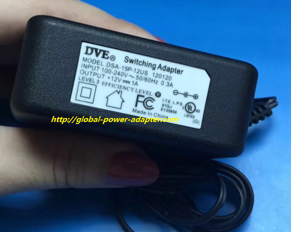 Brand NEW DVE DSA-15P-12US 120120 SWITCHING POWERT AC DC ADAPTER SUPPLY !