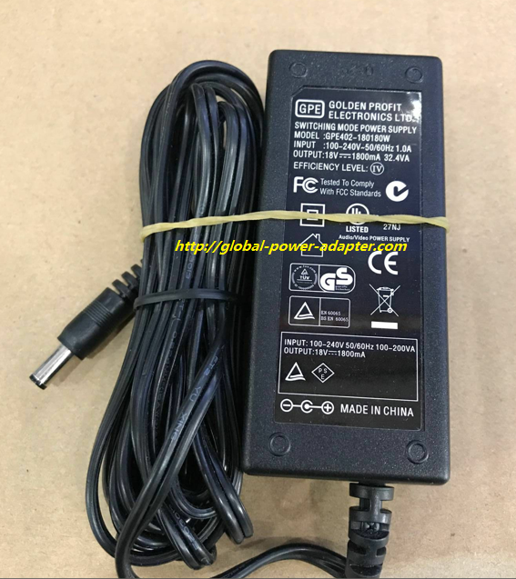 NEW GPE GPE402-180180W SWITCHING POWERT AC DC ADAPTER SUPPLY!