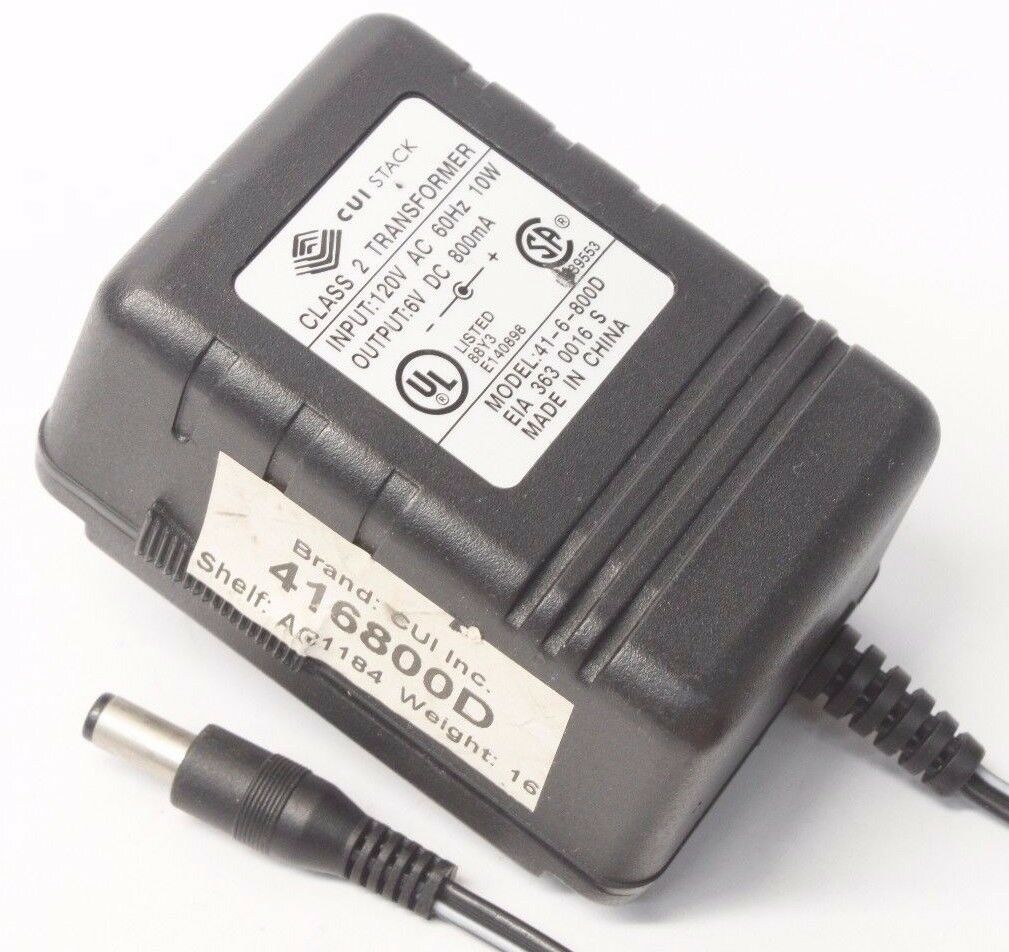 Cui Stack 41-6-800D AC DC Power Supply Adapter Charger Output Brand: Cui Stack Type: Adapter Mo - Click Image to Close