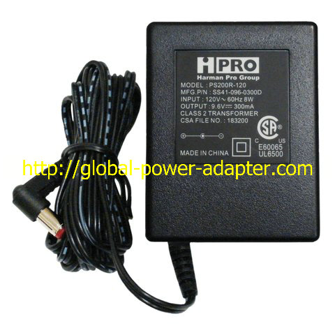 New 9.6V 300mA HPRO PS200R-120 AC ADAPTER for the RP50 BP50 and X-Series Pedals - Click Image to Close