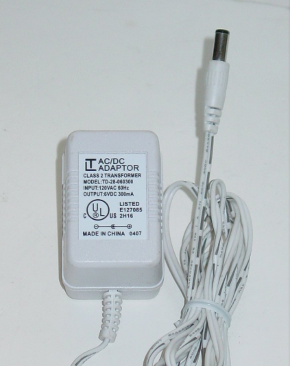 *NEW* LT TD-28-060300 6V 300mA AC DC Adapter POWER SUPPLY