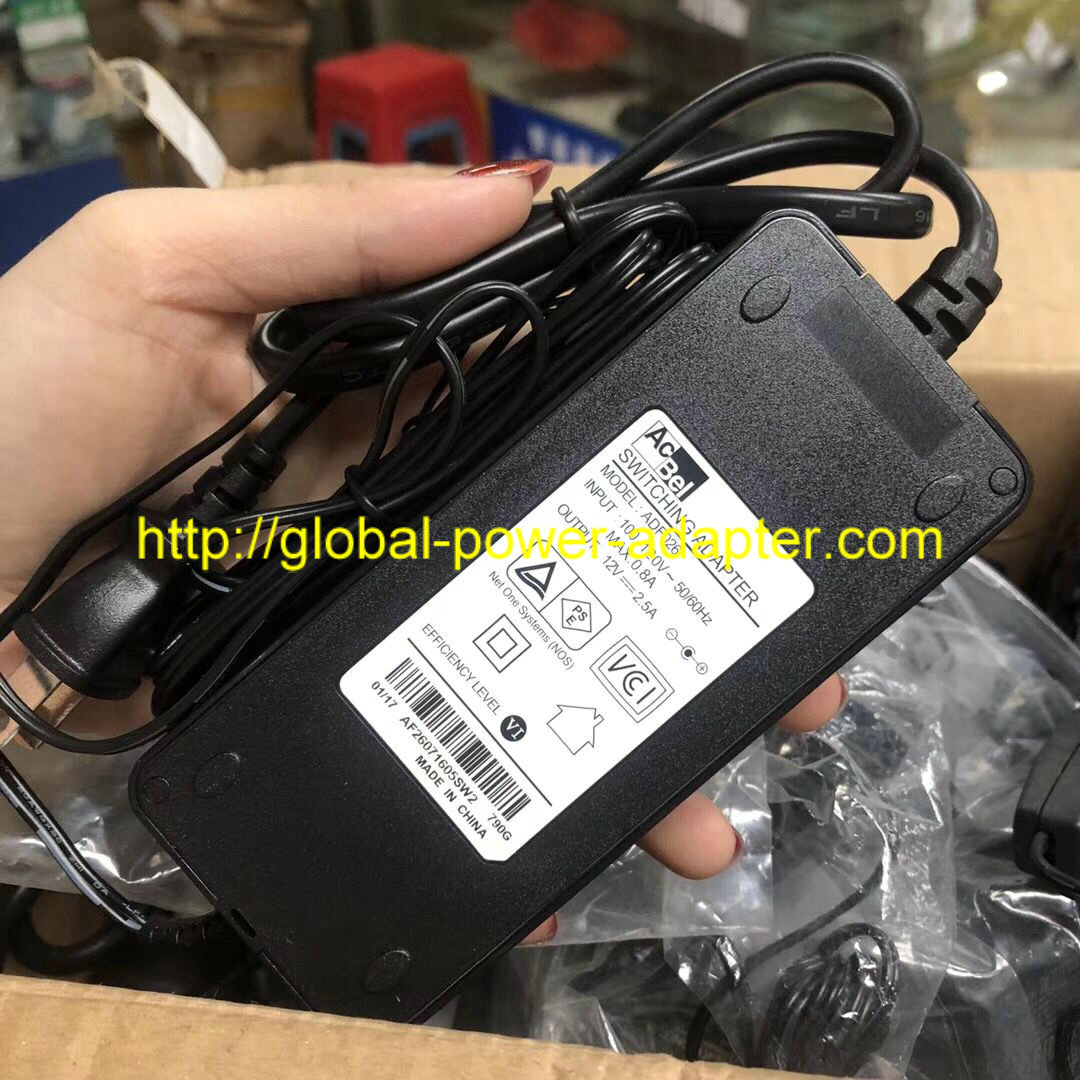 *Brand NEW* AcBel 12V 2.5A ADF026 AC DC Adapter POWER SUPPLY
