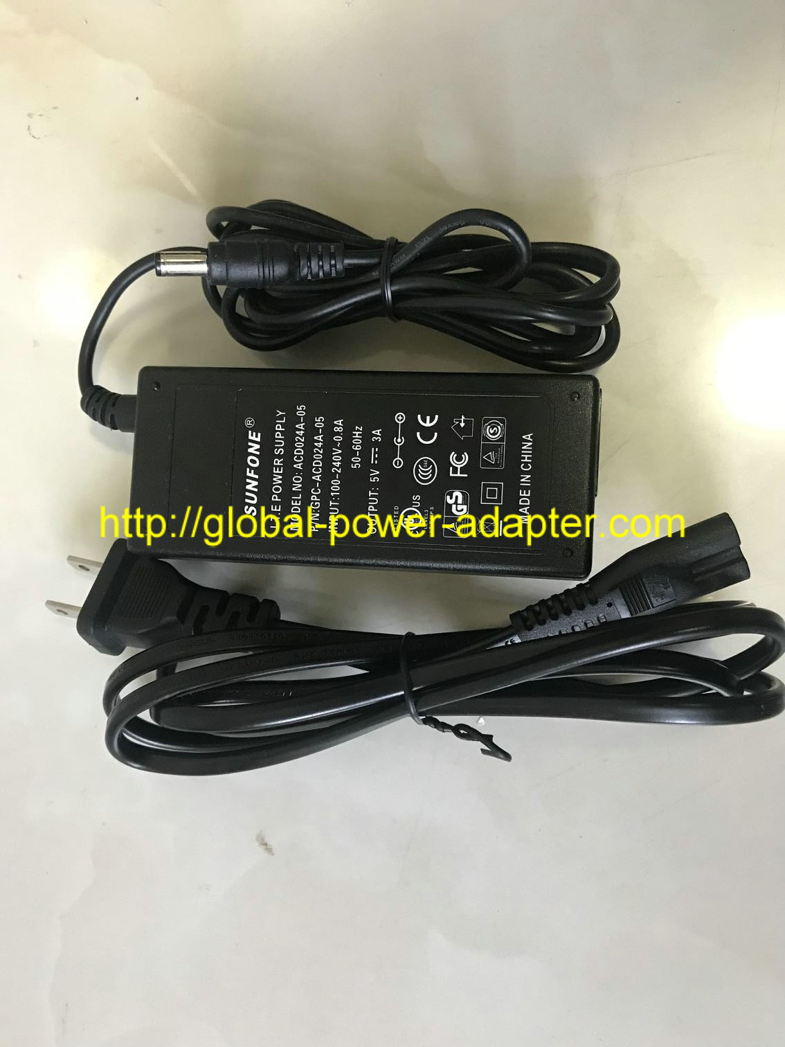 *Brand NEW* 5V 3A SUNFONE ACD024A-05 AC DC Adapter POWER SUPPLY