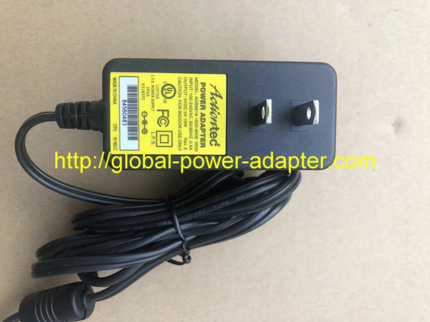 *Brand NEW*Actiontec 5VDC 3A 15W ADS6818-1505-WDB 0530 AC DC Adapter POWER SUPPLY