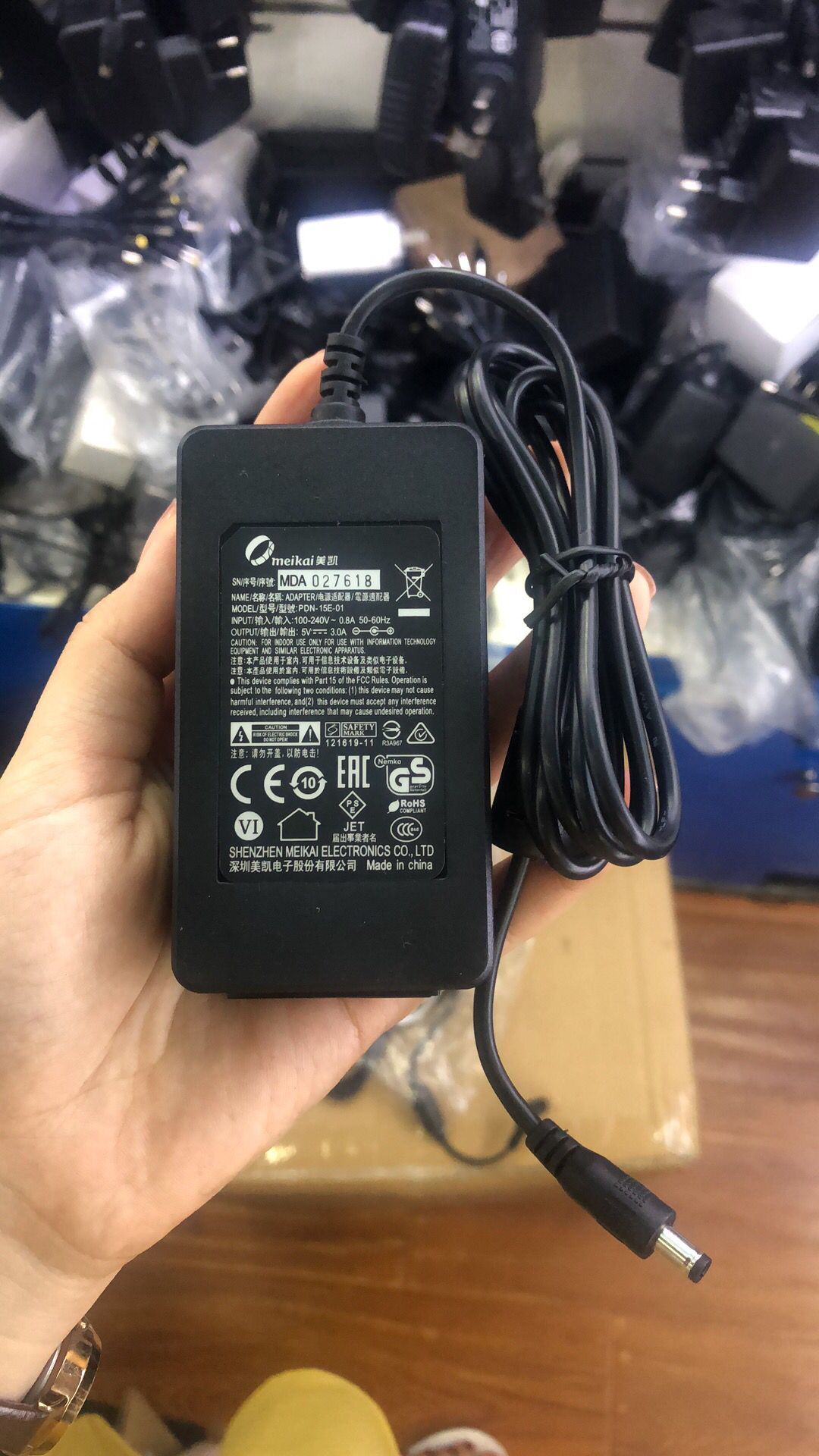 *NEW* meikai PDN-15E-01 5V 3.0A AC DC Adapter POWER SUPPLY