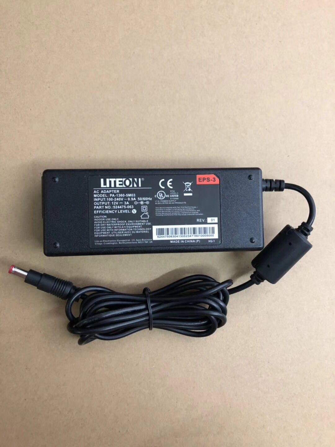 *NEW* LITEON PA-1360-5M03 12V 3A AC DC Adapter POWER SUPPLY - Click Image to Close