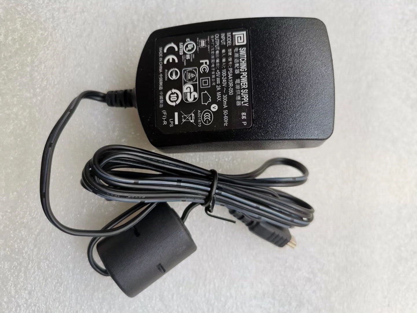 *Brand NEW*PSAA10R-050 PHIHONG 5V 2A AC DC Adapter POWER SUPPLY