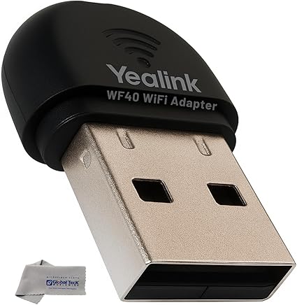 Yealink WF40 USB Wi-Fi Dongle Adapter for Desk Phones - Compatible Phone Models - T46U, T48U,T43U, T