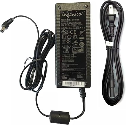 Genuine 8V 3A 24W AC/DC Adapter for Ingenico Lane/3600 Lane/5000 Lane/8000 Lane 3600 5000 8000 DES35