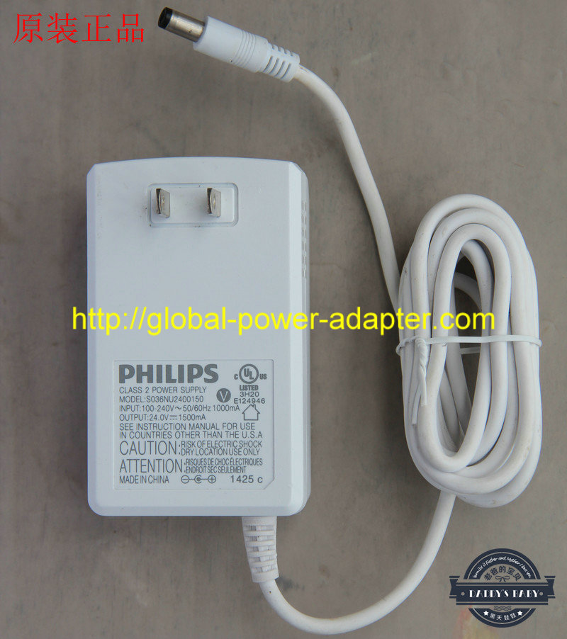 *Brand NEW* Philips S036NU240015 24V 1.5A (36W) AC DC Adapter POWER SUPPLY