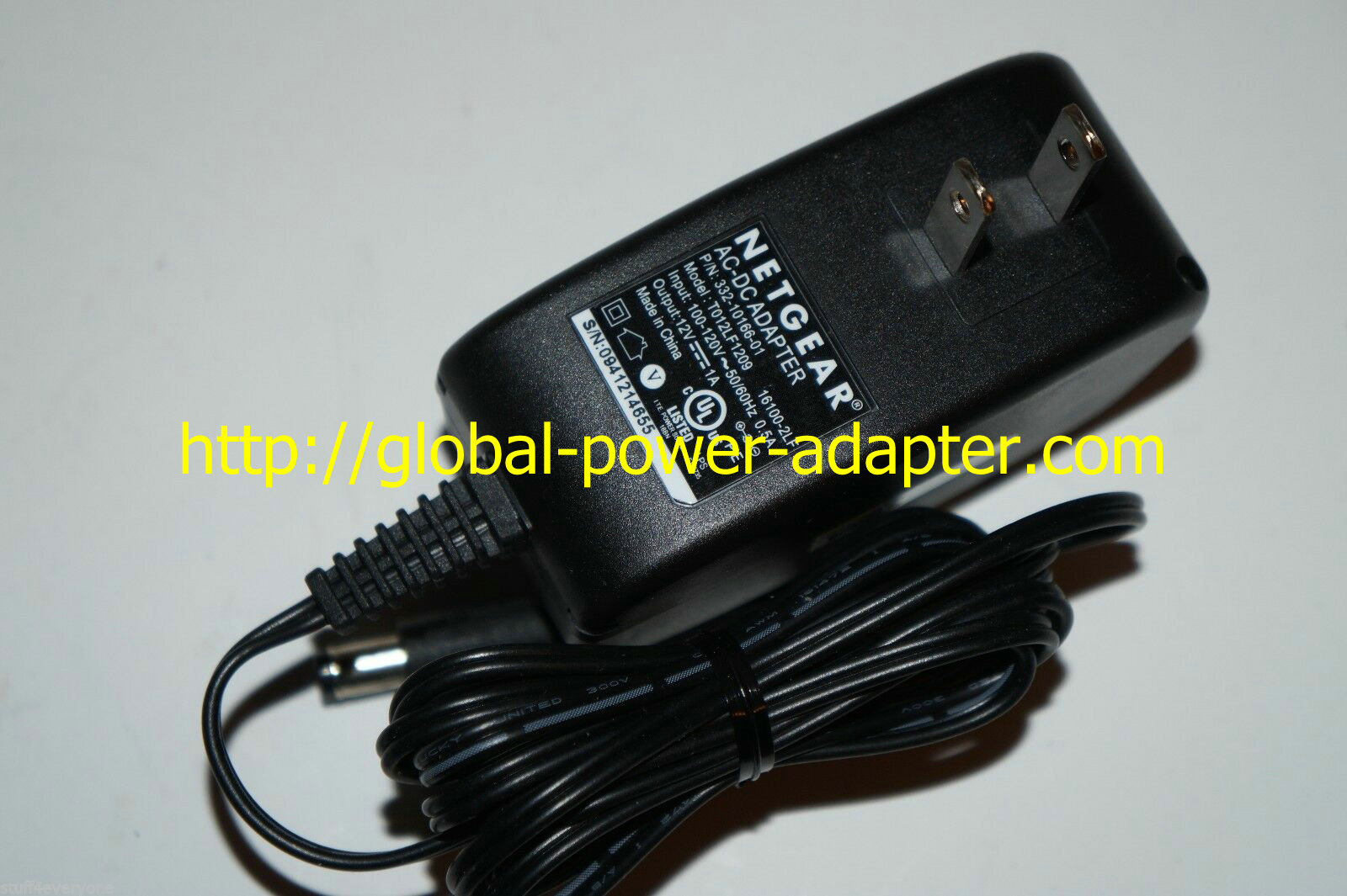 *Brand NEW* Netgear 12V 1A AC Adapter T012LF1209 332-10166-01 AC Adapter Power Supply Specification