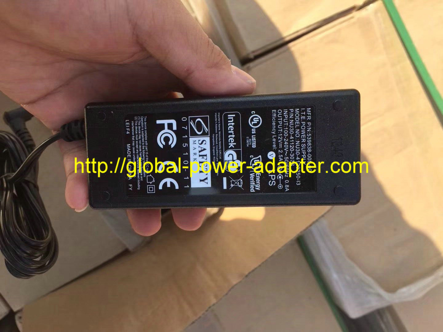 *Brand NEW*I.T.E. 539838-005-00 12V 2.5A NU30-4120250-13 NU30-41120-307S AC DC Adapter POWER SUPPLY