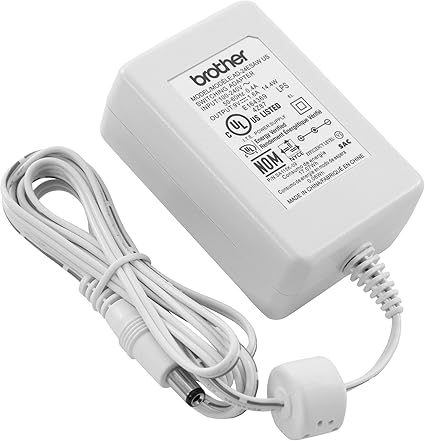 Genuine AD24ESAW White AC Power Adapter for Select Brother P-Touch Label Makers, UL Listed Power Sup