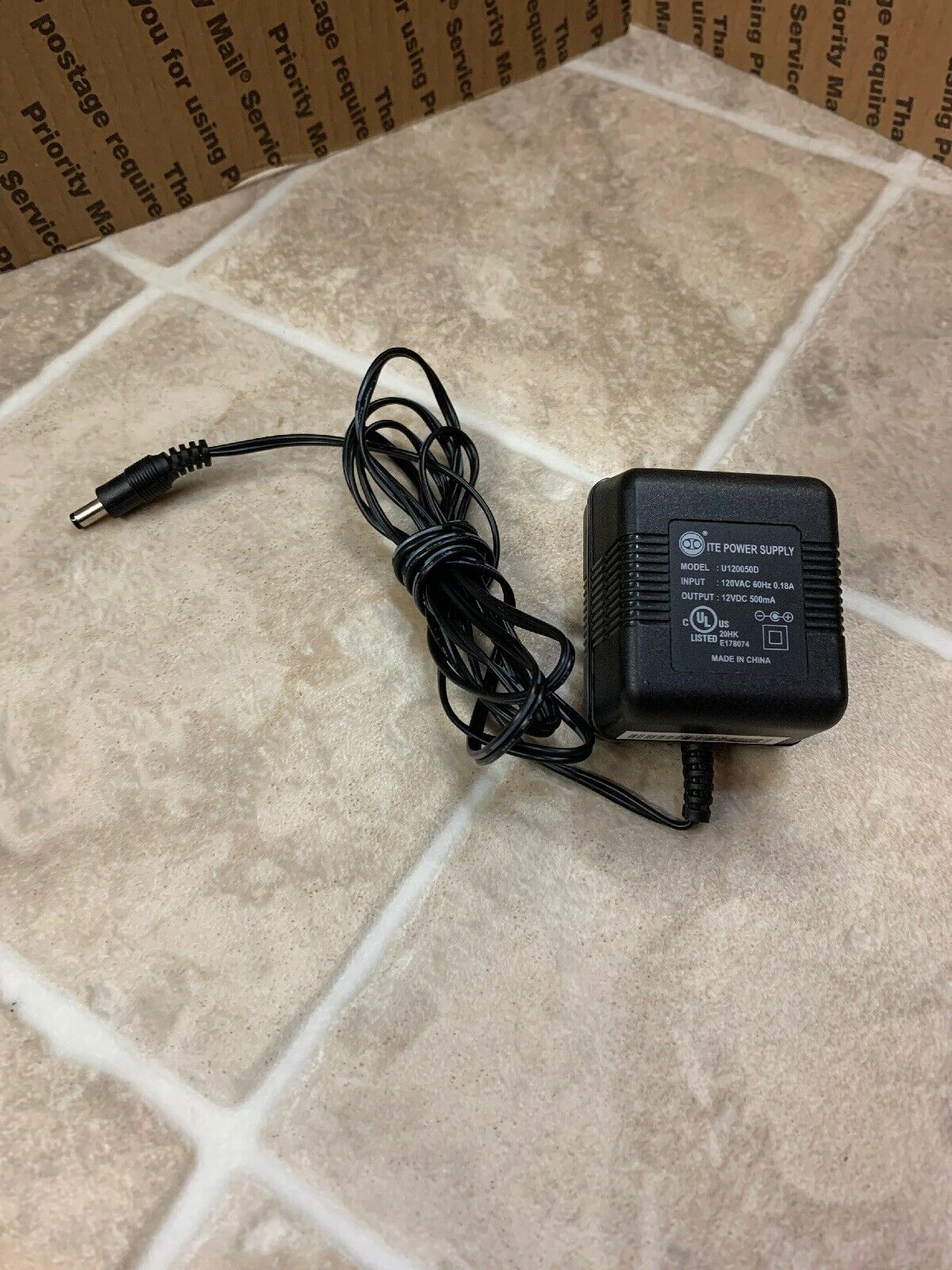 *Brand NEW* ITE 12V AC 500mAh AC DC Adapter U120050D POWER SUPPLY