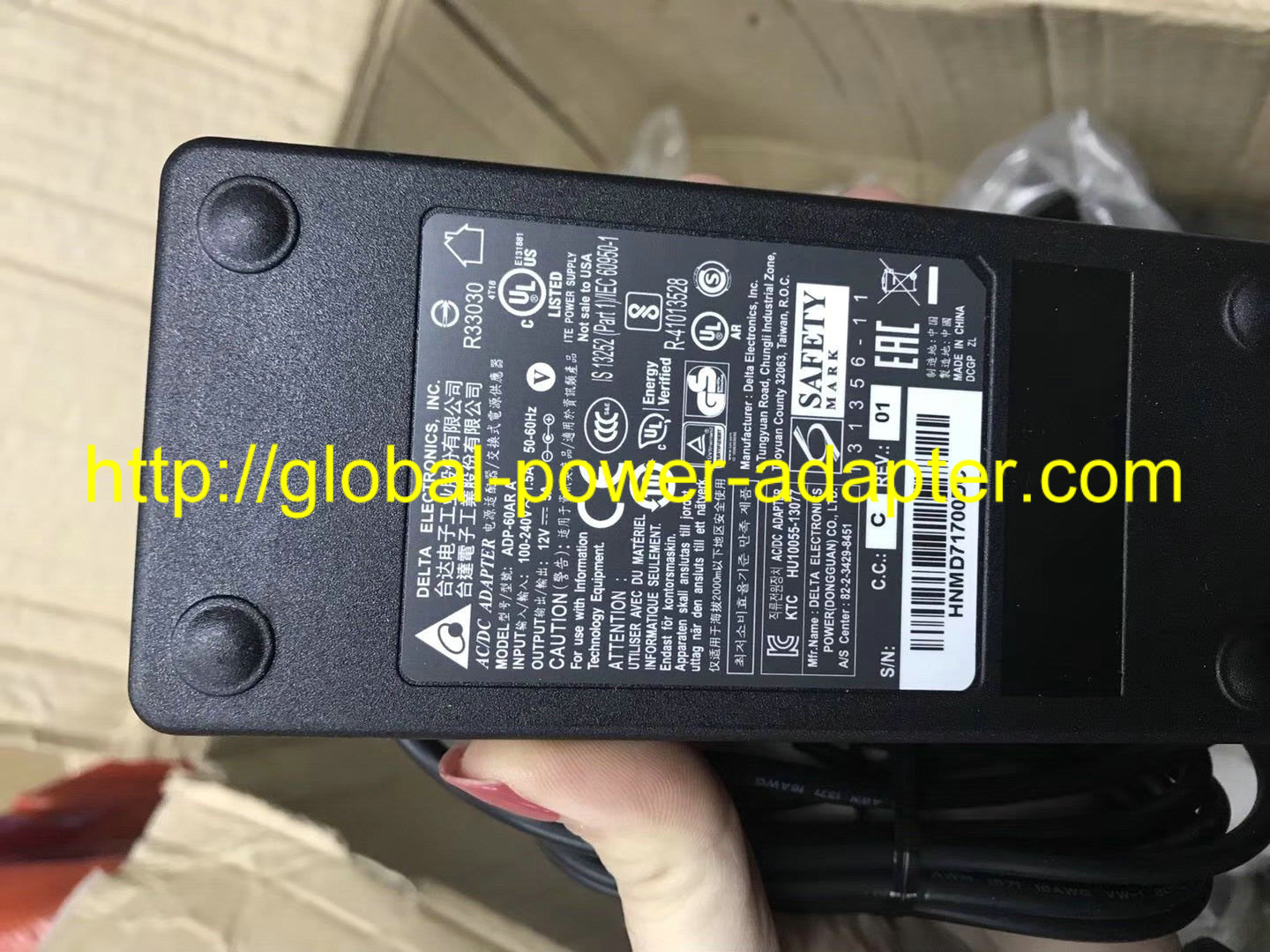 *Brand NEW*AC DC Adapter ADP-60AR A DELTA 12V 5A POWER SUPPLY - Click Image to Close